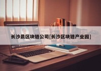 长沙晨区块链公司[长沙区块链产业园]